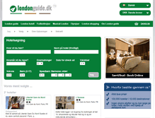 Tablet Screenshot of bestille.londonguide.dk